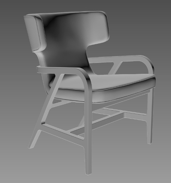 3d модель кресла Bright