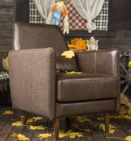 Кожаное кресло Парлур