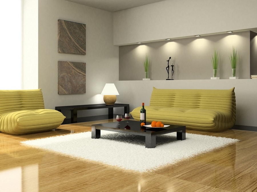 Интерьер гостинной комнаты.