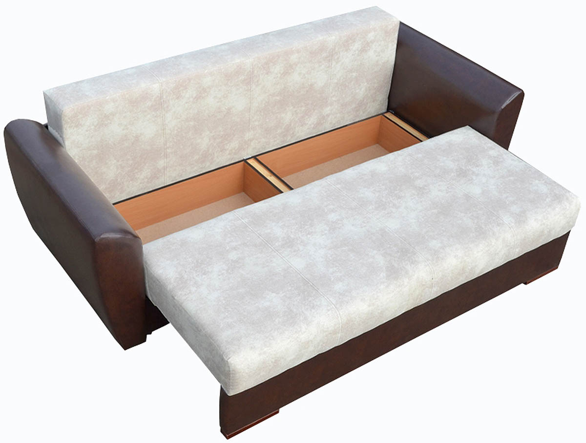 Раздвижной ортопедический диван-кровать.